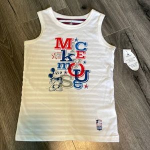 ❤️Disney Parks Disneyland Boy Mickey Mouse Tank, white size Small